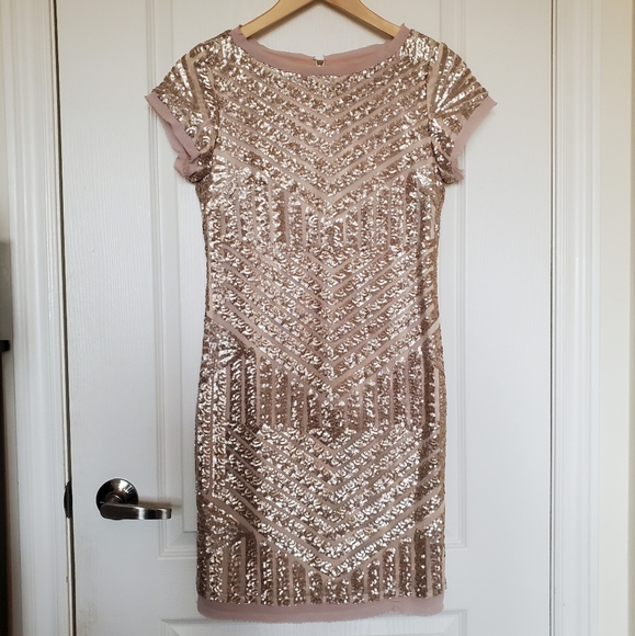 Vince Camuto Sequin Cocktail Dress - Picture 4 of 11